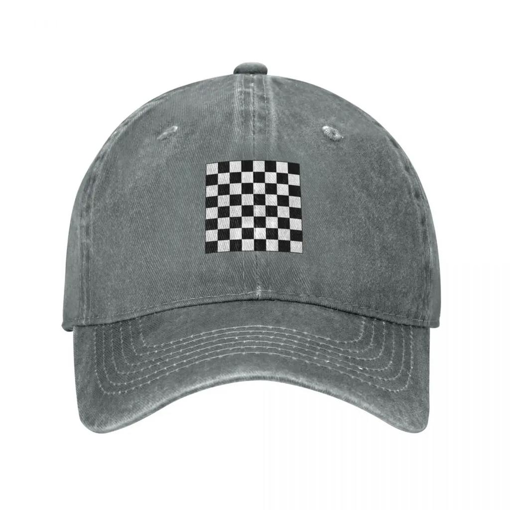 Chessboard Baseball Cap Rugby Bobble Hat Summer Hat Hiking Hat Womens Hats For The Sun Unisexs