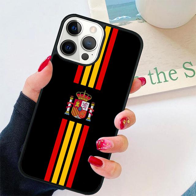 

Spain Spanish Flag Phone Case Back Cover for iPhone 17 Air 16 15 14 13 11 12 Pro Max Plus Shell Coque iPhone 13