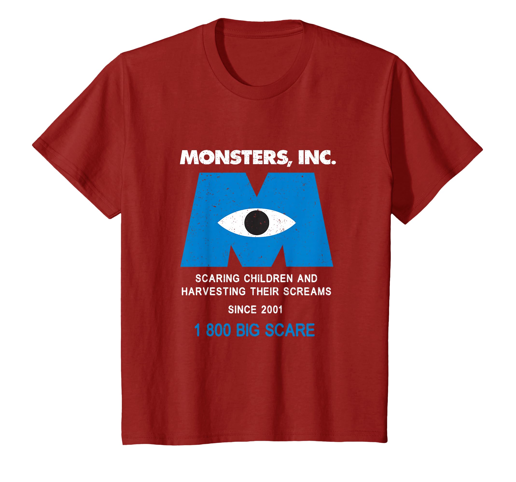 Disney Pixar Monsters, Inc. Retro Horror Advertisement Big Boob Poster T-Shirt