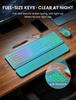 Rechargeable RGB Backlit Wireless Keyboard & Mouse Combo with Ergonomic Tilt Keys