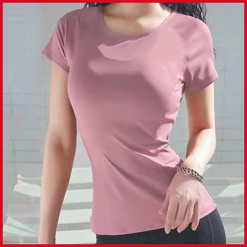 Summer Yoga Quick-Dry Slimming Short Sleeve T-Shirt