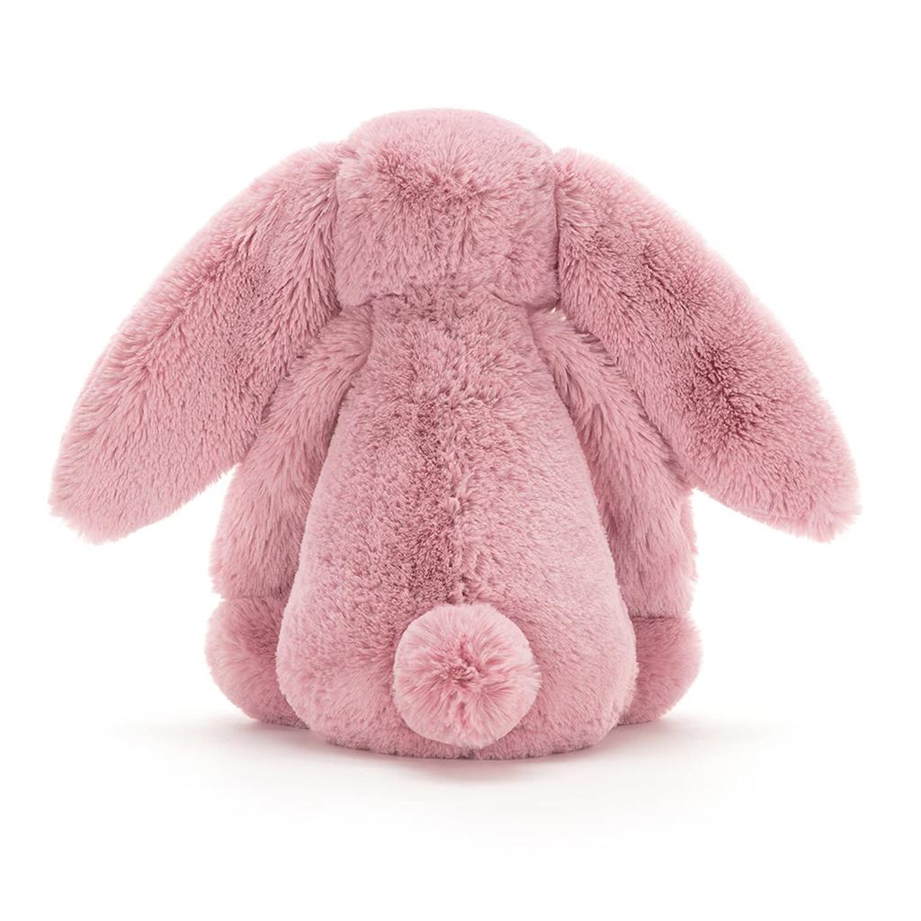 Jellycat Bashful Bunny M Jucărie de pluș Șezând Înălțime Iepure Culoare Roz Lalea, 20cm,