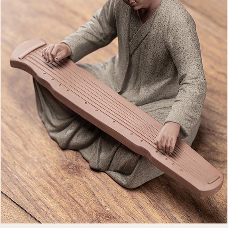 Ceramics Little Monk Decoration Statue Luxurious Home Room Office Character  Ornaments Chinese Specialty Crafts