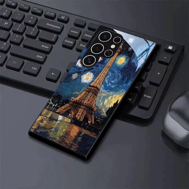 Tempered Glass Phone Case Suitable for Samsung Galaxy S20 S21 S22 S23 S24 S25 FE Ultra Plus A56 A36 and Other Models