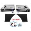 2pcs Left & Right Car Door Panels & Frame for Vauxhall Movano B Renault Master Mk3 Left & Right Side Moulding Strip Rear Panel
