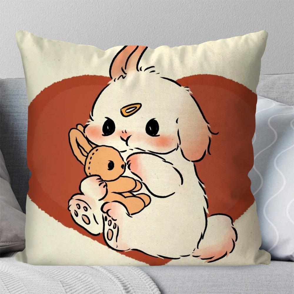 1pc Love Full Screen Cartoon Pillow Case Square Pillow BedroomSofa Leisure Comfort Cushion Car Living Room Home Decoration 40X40