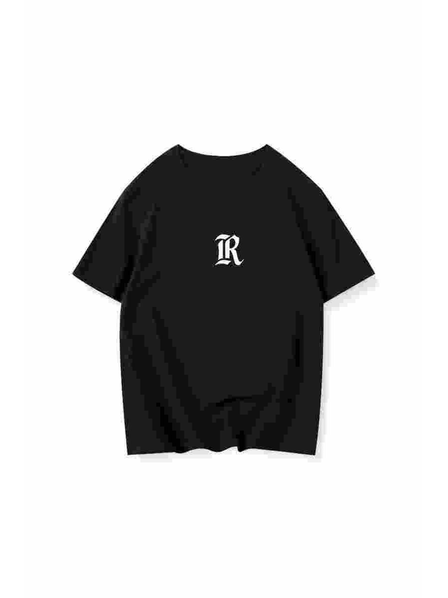 

Трендовая женская футболка оверсайз темно-синего цвета с коротким рукавом большого размера - Летний стиль M [80-100 jin] чёрный