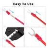 100PCS AWG 22-16 Insulated Spade Wire Connector FDD1.25-187 Red Female Connectors