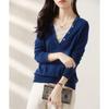 Firstview Women's Fashion V-Neck Knitted Sweater