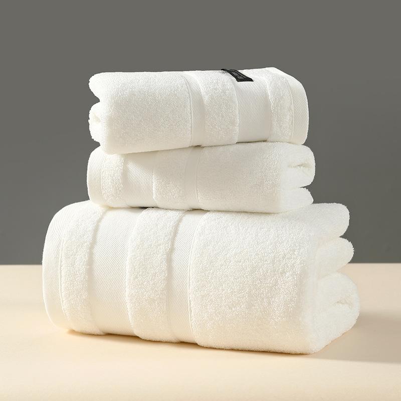 Stripe Towel Set Face Towel Large Thick Bath Spa Sports Towel Home 100% Cotton Bathroom For Adults Kids Hotel Serviette De Bain