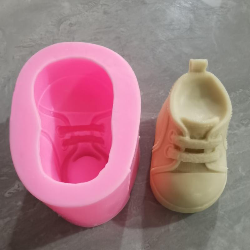 Fondant Moulds Cake Gadget Baby Shoe Shape Silicones Cake Molds Fondant Chocolate 3D Mould Cake Decorating for Baking