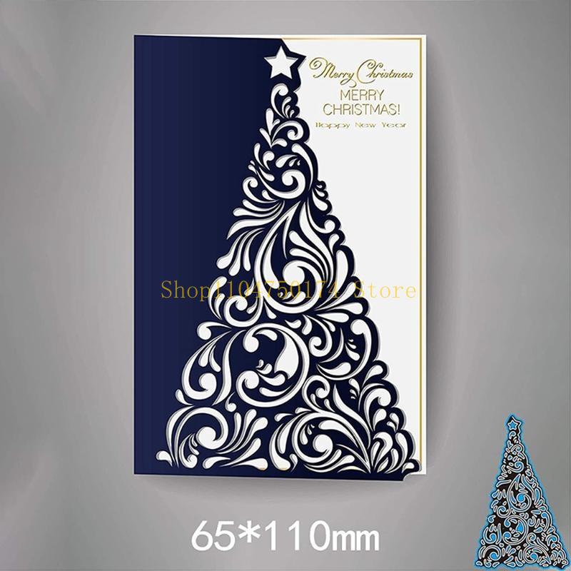 Christmas Tree Metal Cutting Dies Stencil DIY Scrapbooking Album Paper Card Template Mold Embossing Decoration top sale