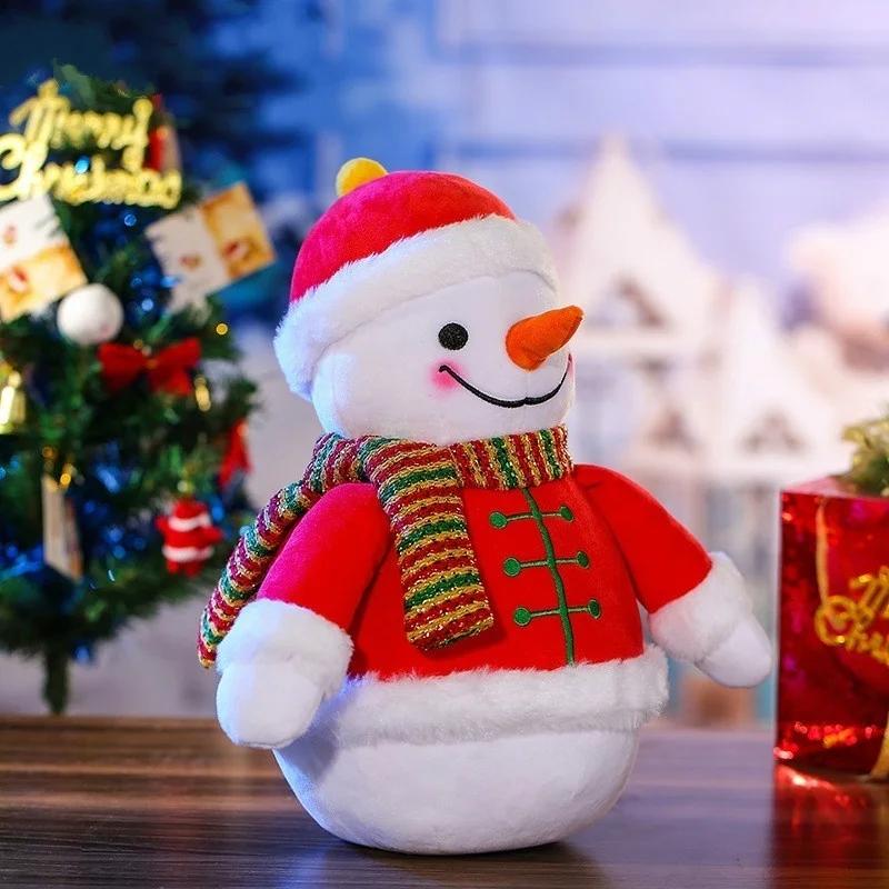 17/21/31cm Christmas Snowman Doll Christmas Supplies Snowman Decoration Doll Children Holiday Gift