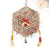 Y3NA Bird Toy Tearing Chewing Toy for Teeth Rattan Shredded Paper Cage Hanging Toy Pet Grinding Teeth Toy