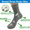 5 Paare/Lot Kleidersocken Herren Gestreift Lang Hohe Qualität Baumwolle Atmungsaktiv Business-Socke Männlich Ehemann Vater Geschenk 14 Stile