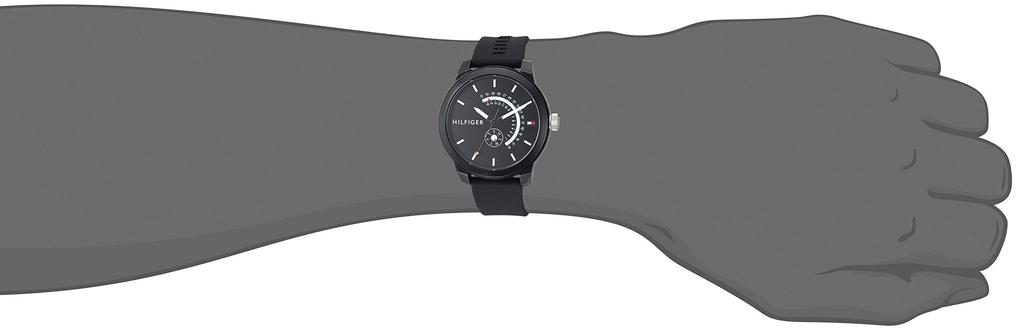TOMY Hilfiger Men's Analog Casual Quartz TOMY Hilfiger Denim Black