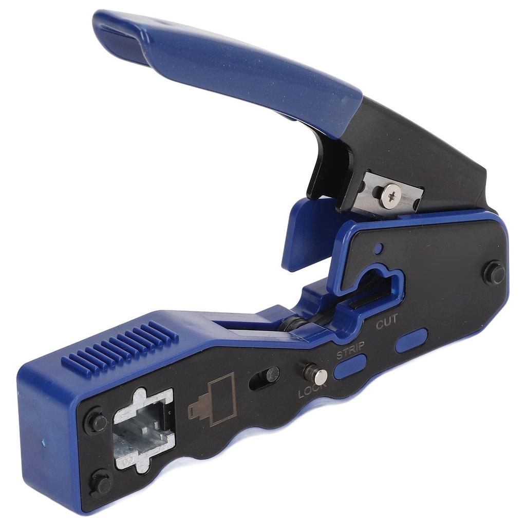 RJ45 Crimping Tool Set Wire Crimper Cable Stripper with 50pcs RJ Connector Kit for Network
