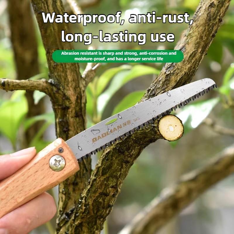 

Mini Folding Manual Saw Non-slip Wooden Handle Pull Foldable Saw Flush Cut Trim Saw for Handsaw Woodworking Plastic Cutting Tool Under 100mm