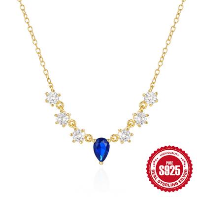 S925 Silver Necklace, Cool Temperament, Niche Design, Collarbone Chain, Neck Chain, Personalized High-End Luxury Necklace.