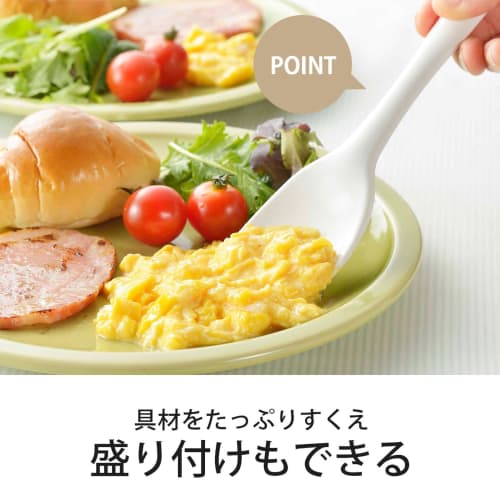 Shimomura Kihan Silicone Cooking Spoon, 25cm, Made in Japan, Dishwasher Safe, Heat Resistant, Stirring, Scooping, and Scooping with One Spoon. Won't S