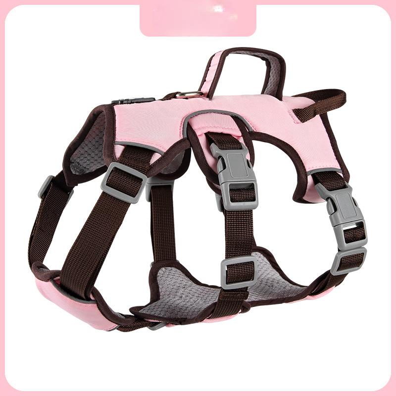 Dog Chest Straps Small and Medium-sized Dog Chest Straps To Prevent Breaking and Pulling Leash Reflective Anti-escape Leash