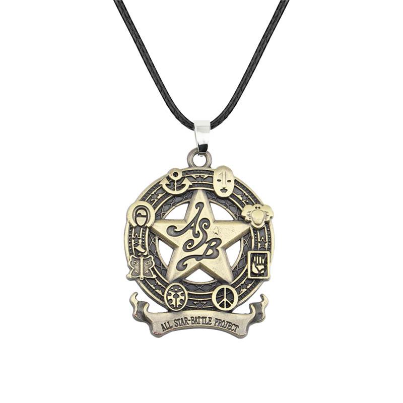 Anime JOJOS BIZARRE ADVENTURE Necklace Kujo Jotaro Arrow Metal Pendant Chain Choker Necklaces Charm Gifts Jewelry