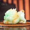Color Changing Tea Pet Pixiu Resin Lucky Statue Kung Fu Tea Tray Decor Light Up Feng Shui Ornament Home Office Desk Gift