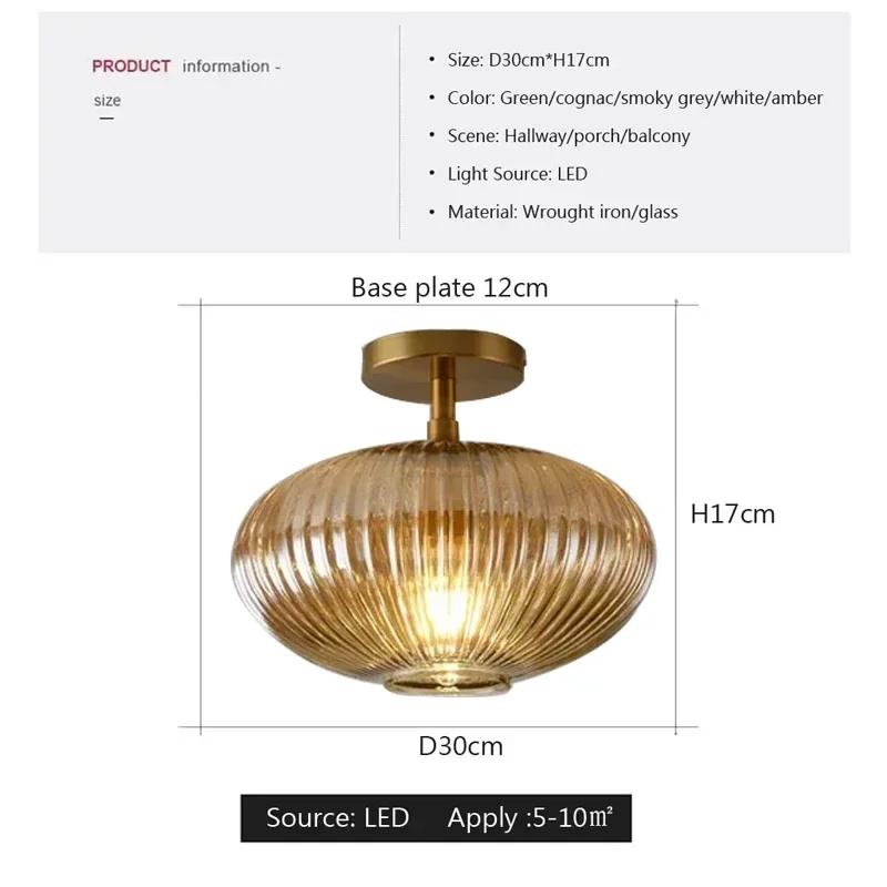 Lămpi moderne de plafon din sticlă pentru dormitor, baie, living, sufragerie, coridor, intrare, decorațiuni interioare, corpuri LED de plafon