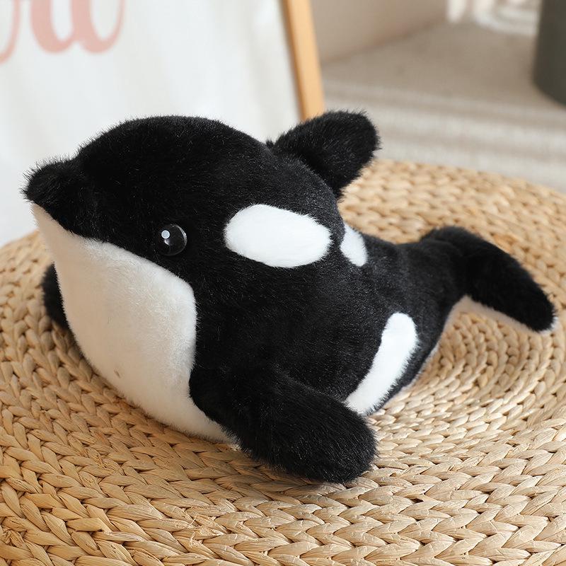 Adorable Dolphin & Orca Plush Ocean Animals - Stuffed Shark & Seal Doll for Children, Perfect Birthday Gift