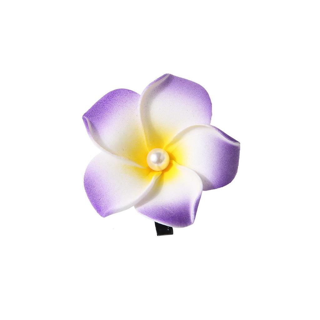 Handcrafted Floral Hair Clip for Beach Vacations - Updo Side Clip with Duckbill Design