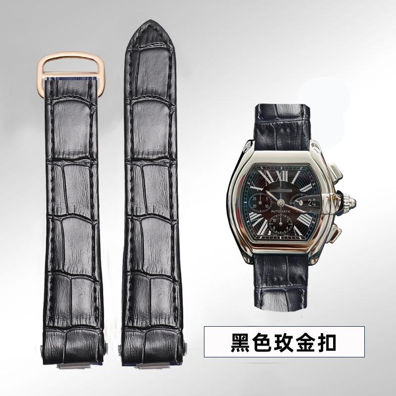 

19мм 20мм Для Cartier Roadster W6206018 W6206017 Ремінець для годинника зі справжньої шкіри Чоловічий Замінний Ремінець для годинника з коров ячої шкіри Нейлоновий Браслет ремінь 20mm