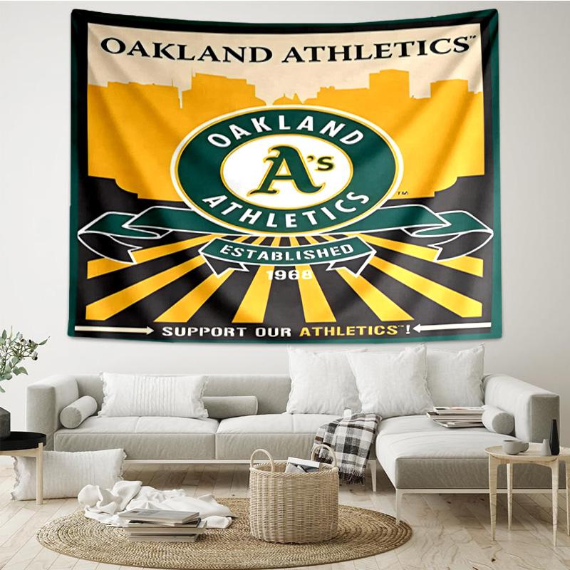 Oakland Team Quick-Dry Tapestry Hanging for Bedroom,Livingroom, Playroom,Decor Art Room Wall Tapestry Holiday and Birthday Gifts