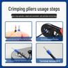 HSC8 6-4A European Ratchet Crimping Pliers Set with Manual for Labor-Saving Cold Crimping
