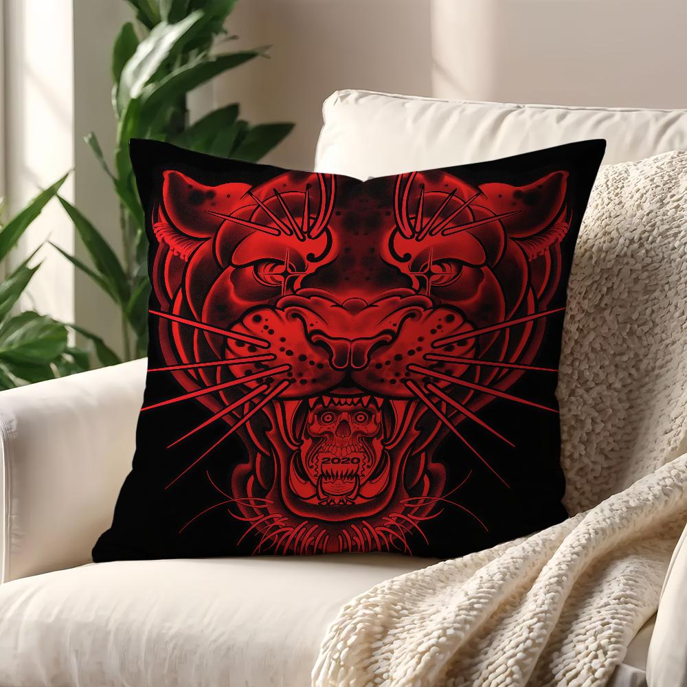 Fashion Tiger Head Art cushion cover Decoration Room Shop Car Best Home Office Coffee Pillow Sofa Printing Nordic Simplicity Hit
