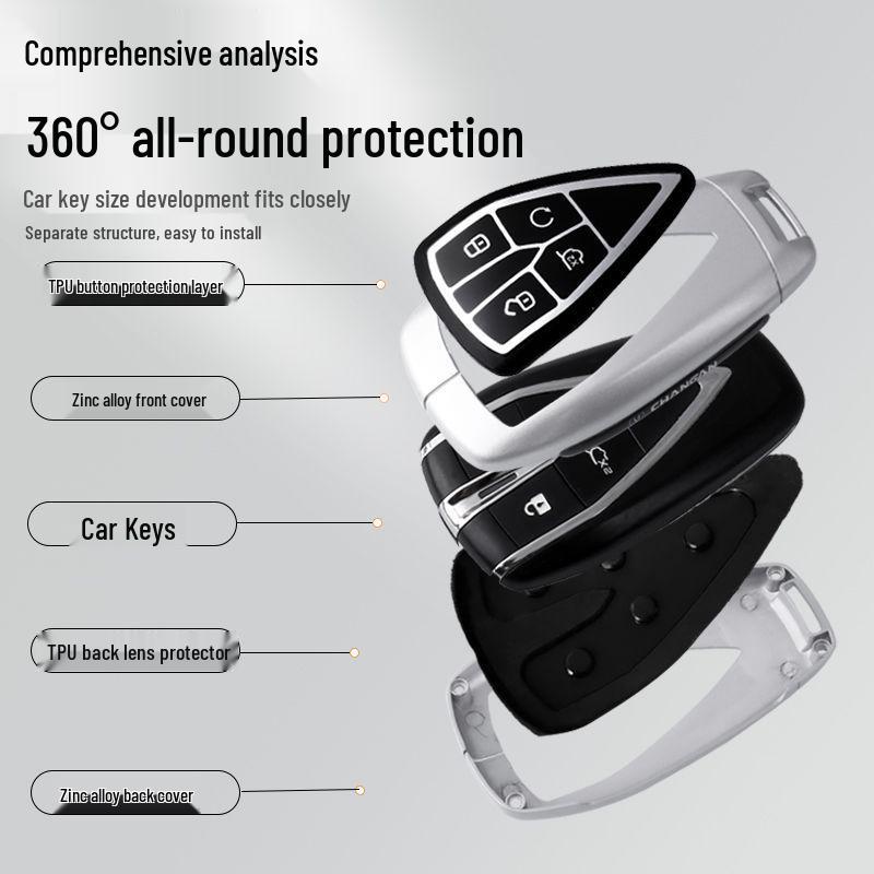 Compatible with Changan UNI-T Key Cover Model 24: Uniz Yida, Unik Shell, Uni-V/CS55Plus, CS35 Car