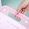 File Folder with Handle Large Capacity Portable Document Holder Waterproof