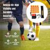 Soccer Referee Flags Kit Accessories Set Whistle Sponge Handle Notebook