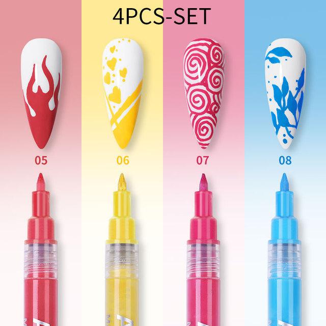 Nail Art Graffiti Pen 3D Painting Pen Nail Dot Pen String Pen, Acrylic Paint Marker