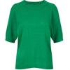 Shop   Women KniTTed Round Neck ShorT Sleeve T shirT Blue Frb Wkn 20414