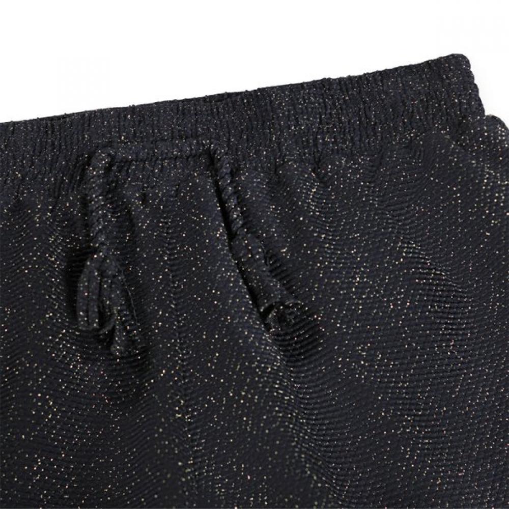 Molo 9 14 Years Niche Black Glitter Uv Swim Shorts Akis9sw019