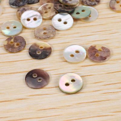 100 X 8 Mm Pearl Buttons Mother Of Pearl Shell Round Heads