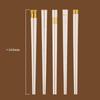 5/10Pairs White Gold Chopsticks Set Healthy Korean Sushi Sticks Chopsticks Reusable Non-Slip Chopsticks For Party Hotel Restaura
