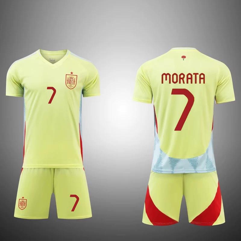 2024 Spain Football Jerseys Yellow #7 18