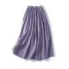 Women's Fashion Casual Solid Color Print Summer Spring Skirt