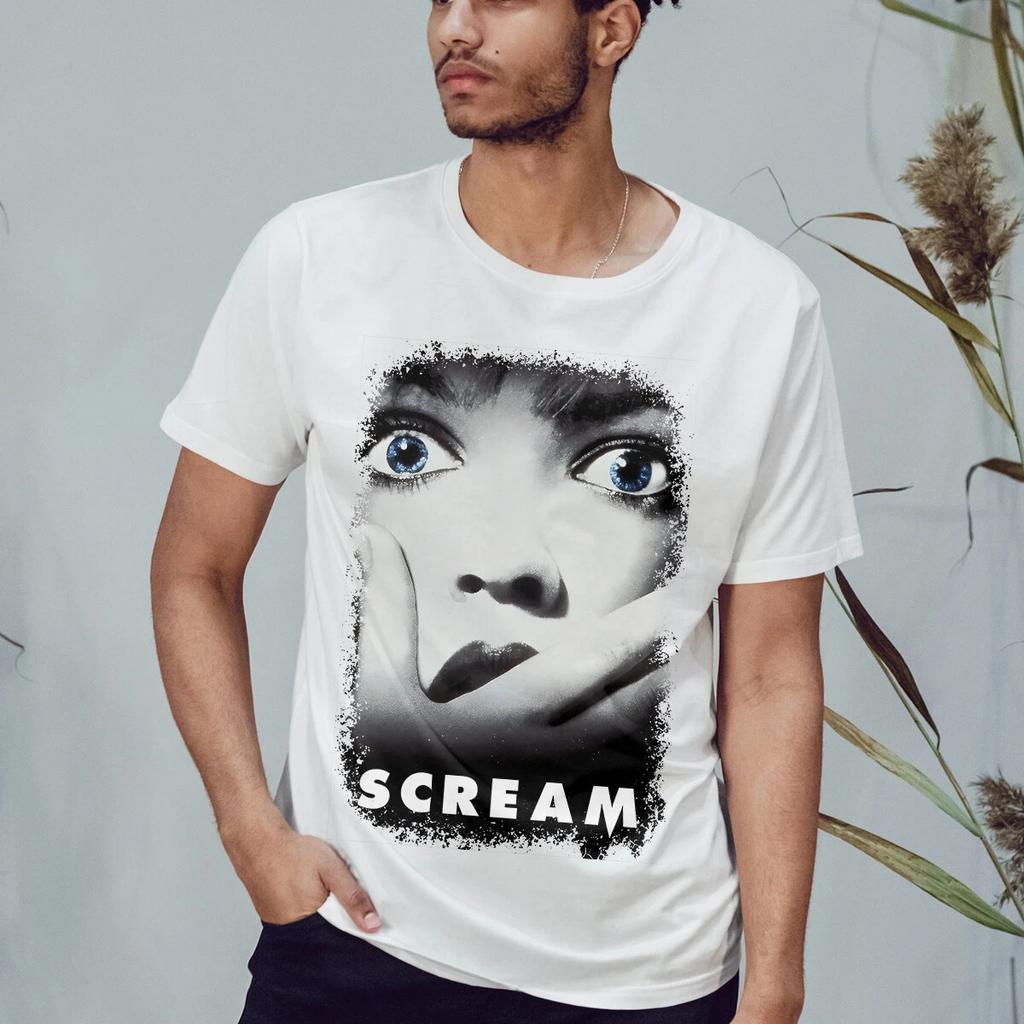 Movie Poster Inspiration for "Scream" (1996) Men's T-shirt All Season Unisex Pure Cotton Casual Fashion Street Wear