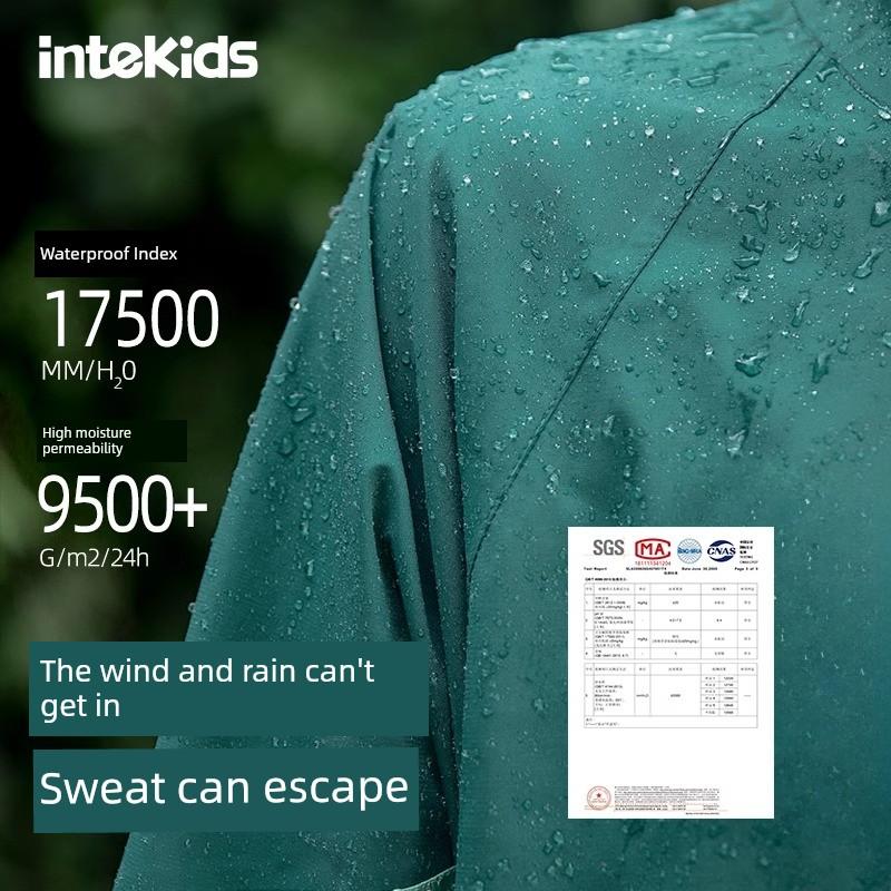 Children's Raincoat for Middle and Big Children and Girls with Schoolbag 2024 New Waterproof Rain Cape for Boys and Primary School Students