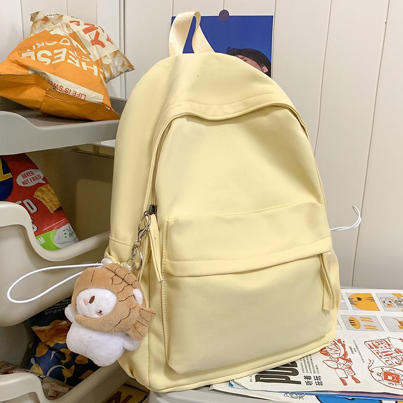 Children's Elementary School Students  Junior High School Students  College Students  Backpacks  Solid Color Shoulders