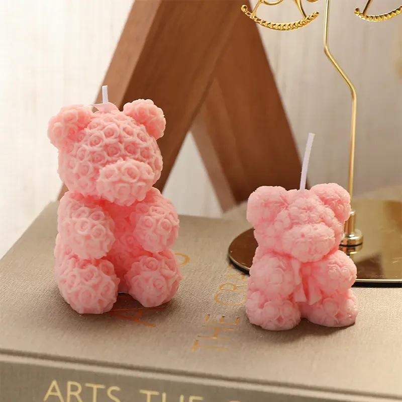 Exclusive Creative Rose Bear Scented Candle - Home Fragrance with 0.01 Free Shipping
