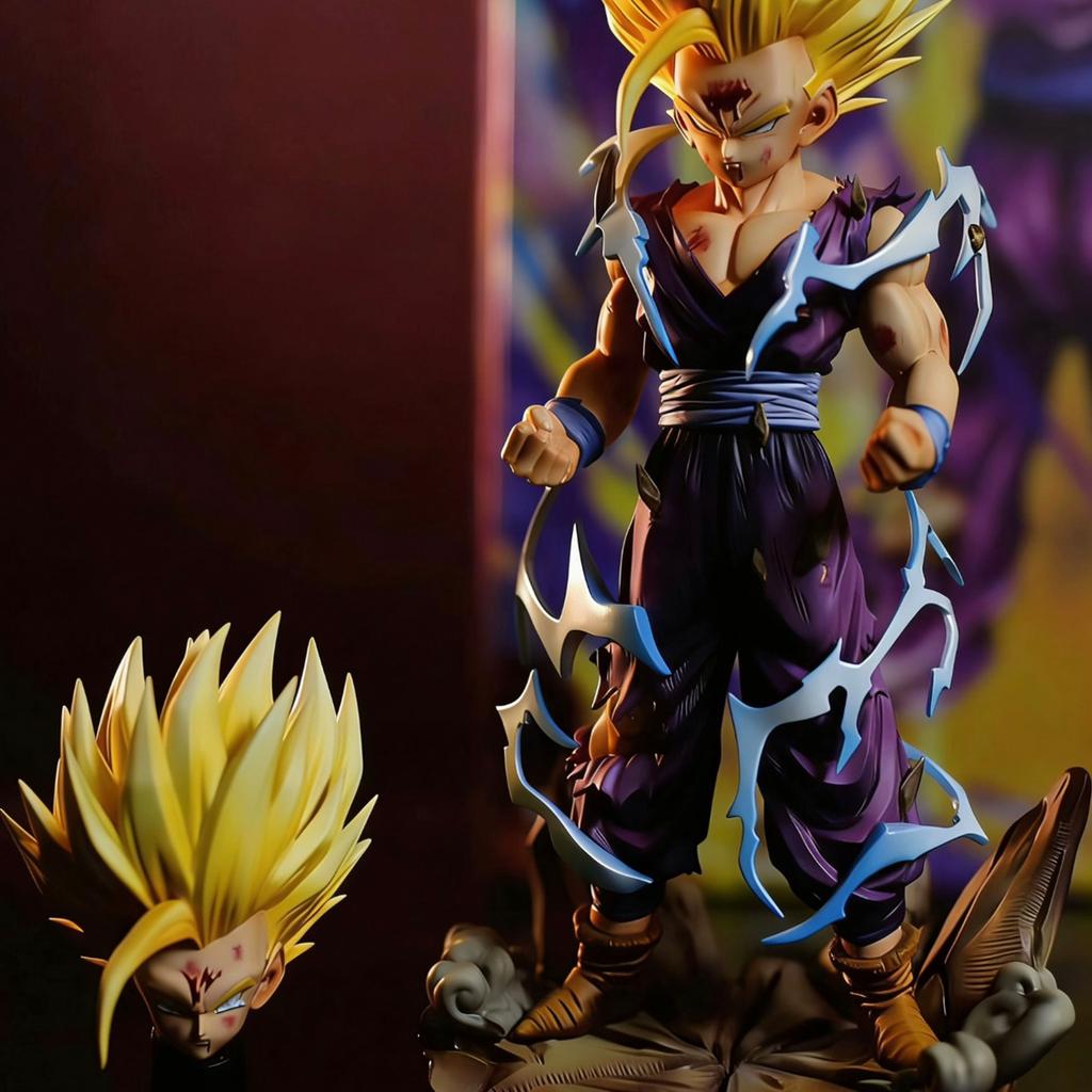 Anime 25Cm Figure Son Gohan Action Figures Double-Headed Gohan Figurine Pvc Doll Statue Collection Models Toys Gifts