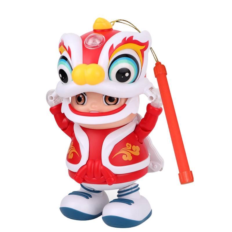 Electric Dancing Lion Dance Robot with Music & Lights for Kids